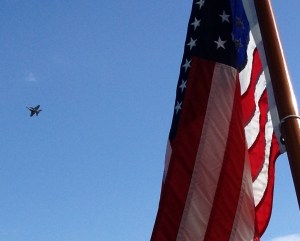 The nearby naval air station training provided some great entertainment.