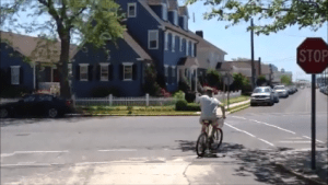 And and around town by bike