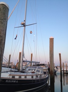 Eleanor Q at dawn ready for departure.