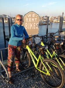 We rode to dinner via dinghy and the trusty bikes again!