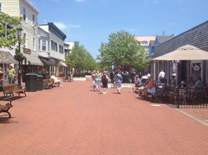 On the mall in Cape May