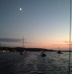 ...and a beautiful sky over the field by night.