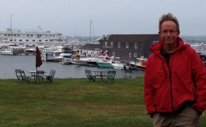 Here's a look at Block Island from ashore. Frank worked hard to get his hair to look like that!