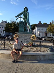The famous fishermen's memorial in Gloucester. Sobering how many lives have been lost in the fishing industry. This has been used as a visual in many movies including The Perfect Storm which was based in Gloucester.