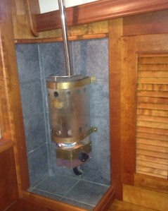 Couldn't take it any more and fired up the stove - a very nice feature! Finally felt dry and warm for a while.