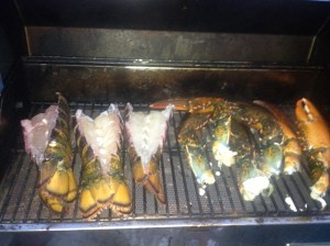 And again, doing our part to help the economy. These became lobster rolls and lobster fra diavlo. 