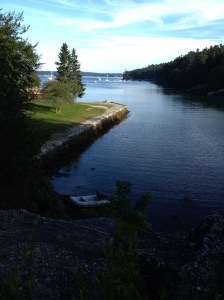 And the dinghy is still looking good as we set off for Boothbay Harbor by foot.
