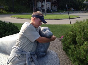 Frank felt compelled to put Andre in a head lock. I suspect he gave him a nuggie and called him a knucklehead, too. 