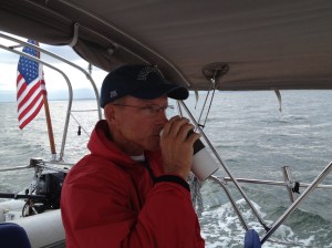 Coffee and an early morning start to Newport