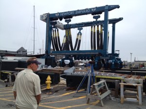 And when you have to get a really big boat out of the water, you need a really big lift!