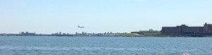 We were watching planes landing at LaGuardia right next to the tennis center where the US Open was being played at that moment which is all right next to Rikers Island!