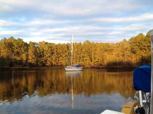 Windsong in Deep Creek Basin with us