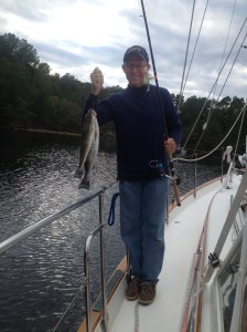 Frank holding our "catch" - that's all I'm sayin'.