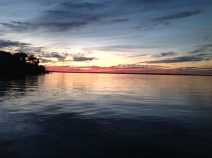 Red at night was certainly our delight!