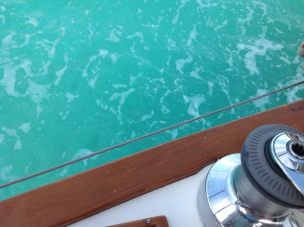 Even after seeing pictures, we couldn't get over seeing how blue the water really is.