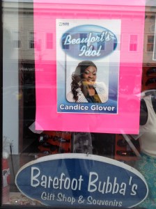 We were reminded that last season's American Idol came from Beaufort. Go Candice!