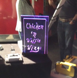 The chicken and waffle wing are just sheer genius!!