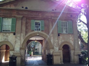 Beautiful architecture everywhere . . . walking on and around the campus of Charleston College.