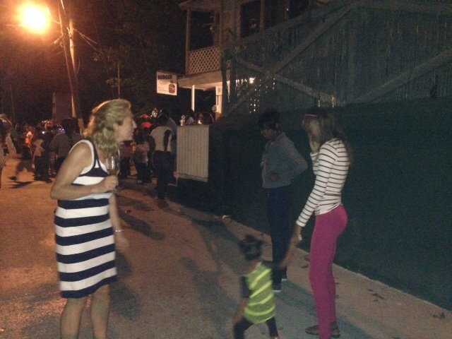 Dancing in the streets! I had a cute little dancing partner.