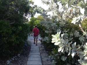 Hiking the Trails at Warderick Wells