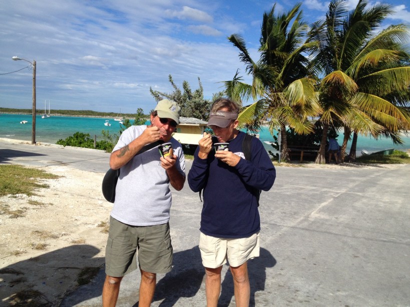 Finally! Ice cream! It is hard to come by in these parts.