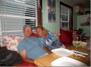 One of our favorite hangouts, "Wine Down Sip Sip" - with excellent flatbread pizza!