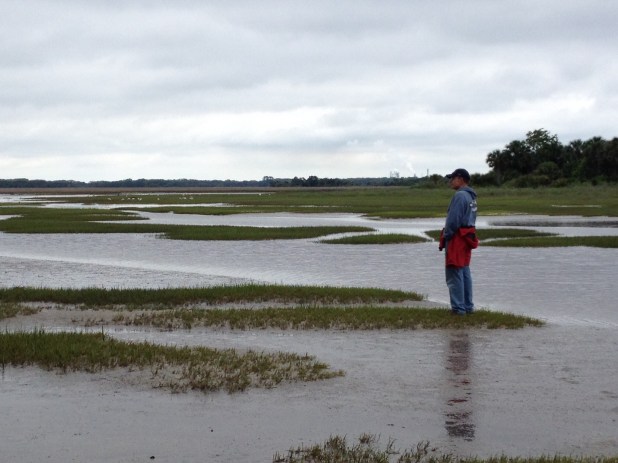Frank in the marshes.