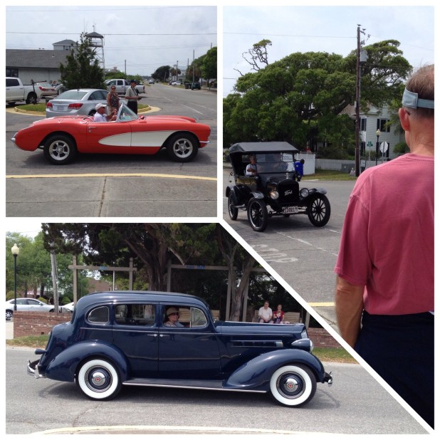 There must have been a classic car show close by!