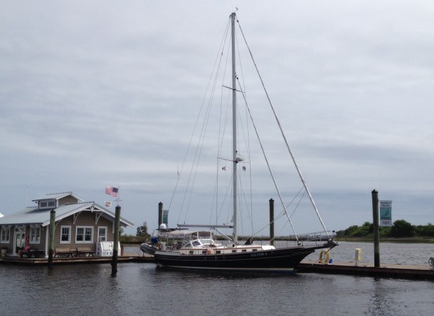 Eleanor Q parked in Southport Marina.