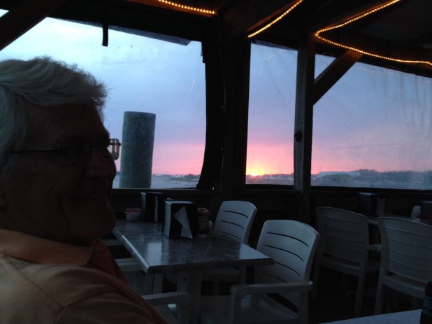 We enjoyed dinner with some new friends at a local eatery. Nice sunset!