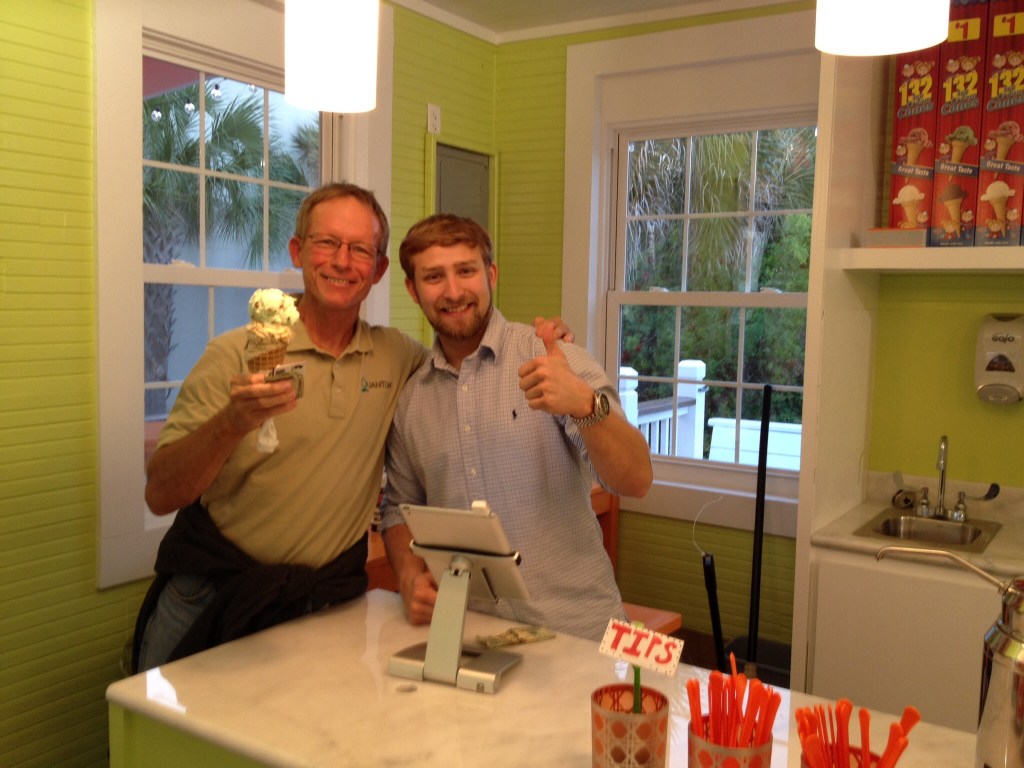 And, we found ice cream after dinner!