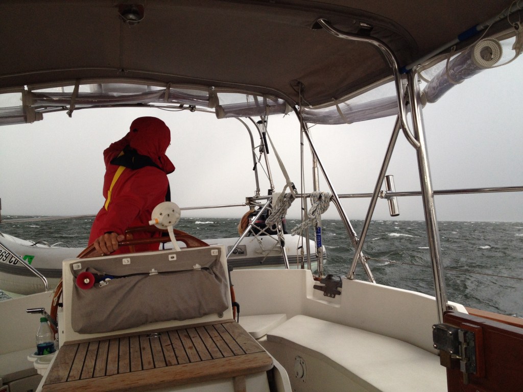 Frank looking at the storm's progress.