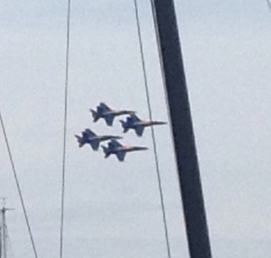 We watched the Blue Angels . . . 