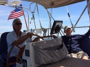 Finally got Dean and Patty (our slip "landlords") on the boat for a few hours. . . 