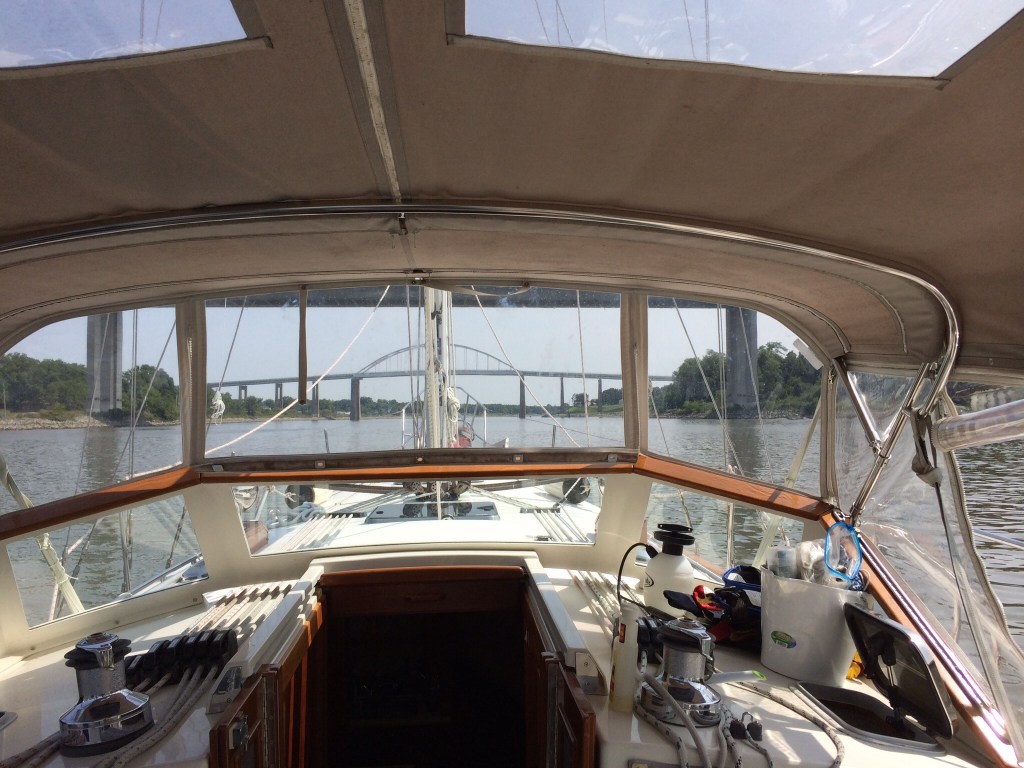 Passing through the C&D Canal.