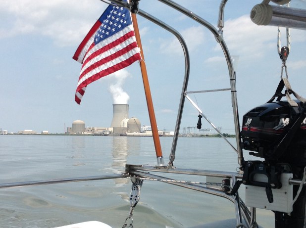 Passing by the Salem Power Plant.