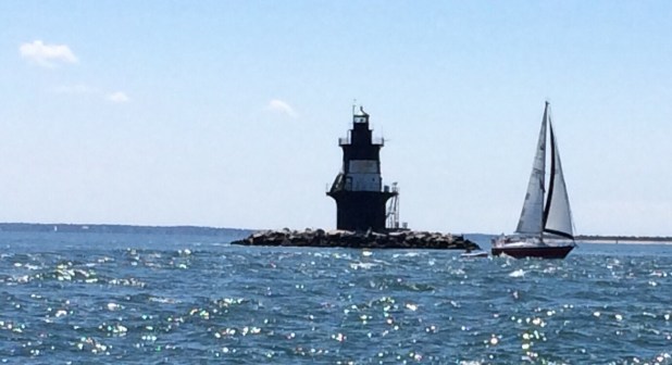 Rounding Orient Point at Plum Gut.