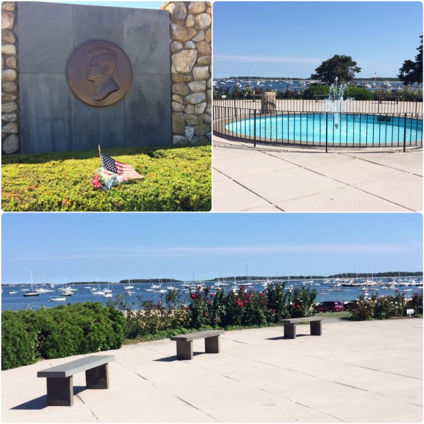 The JFK Memorial on the harbor. The Kennedys have done a lot of sailing in these waters.