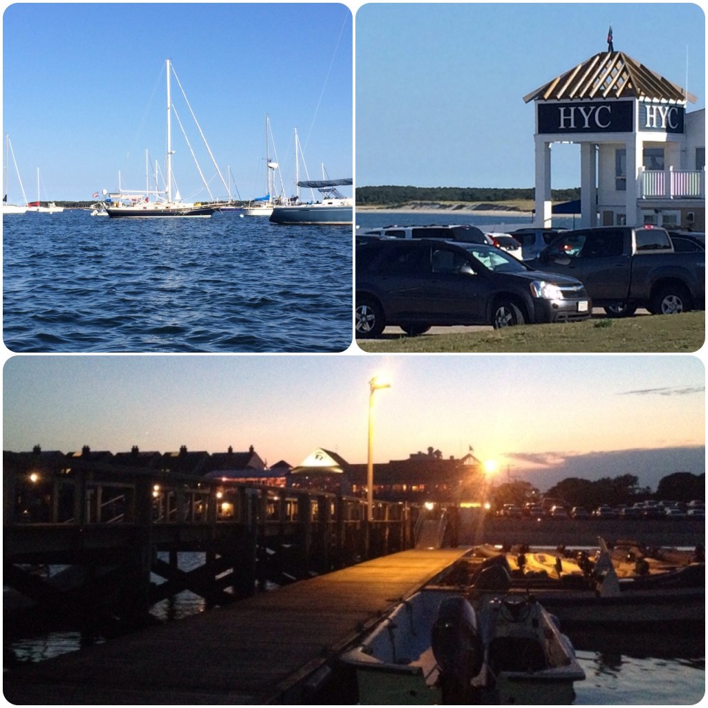 The harbor and Hyannis Yacht Club.