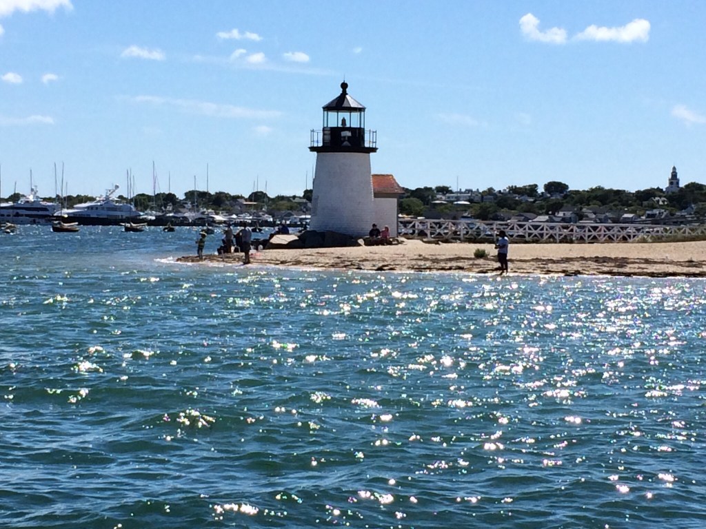 Coming into Nantucket Harbor.