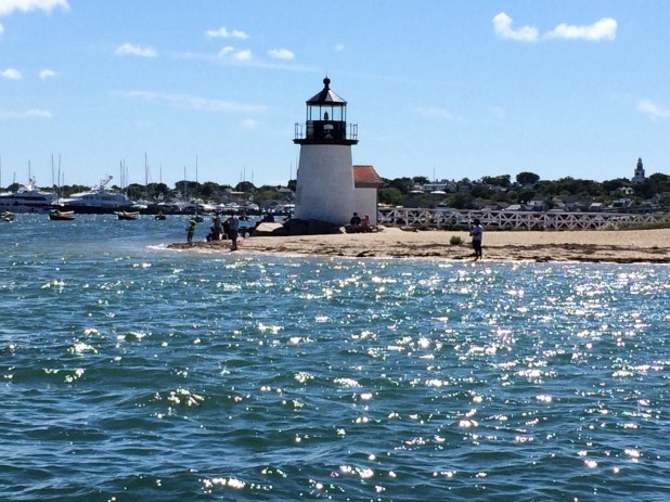 Coming into Nantucket Harbor.