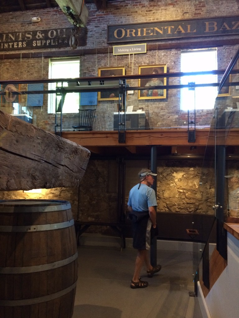 The Whaling Museum came highly recommended. Guide books say to allow at least 2 hours to tour it. We did it in one . . . because, well, you know, Frank likes a museum as long as you can do it fast!