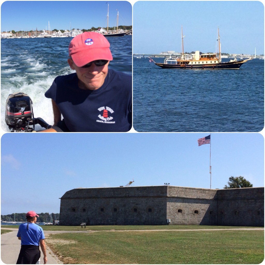 Dinghy ride into town and some sights around town.