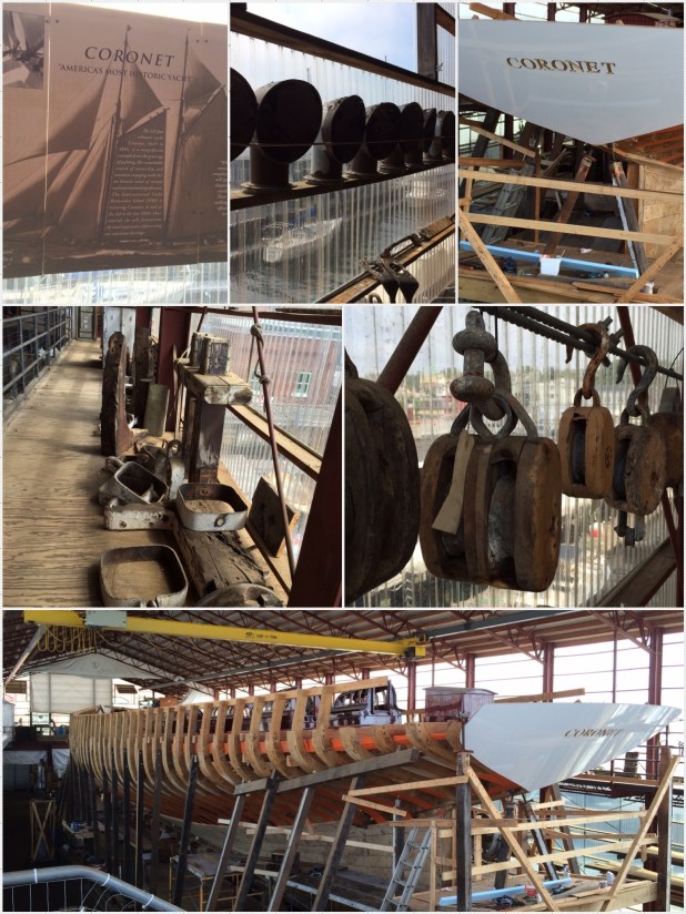 Work on the Coronet is slow and deliberate. Everything that was found on the yacht has been carefully saved and tagged to put back in the vessel later.