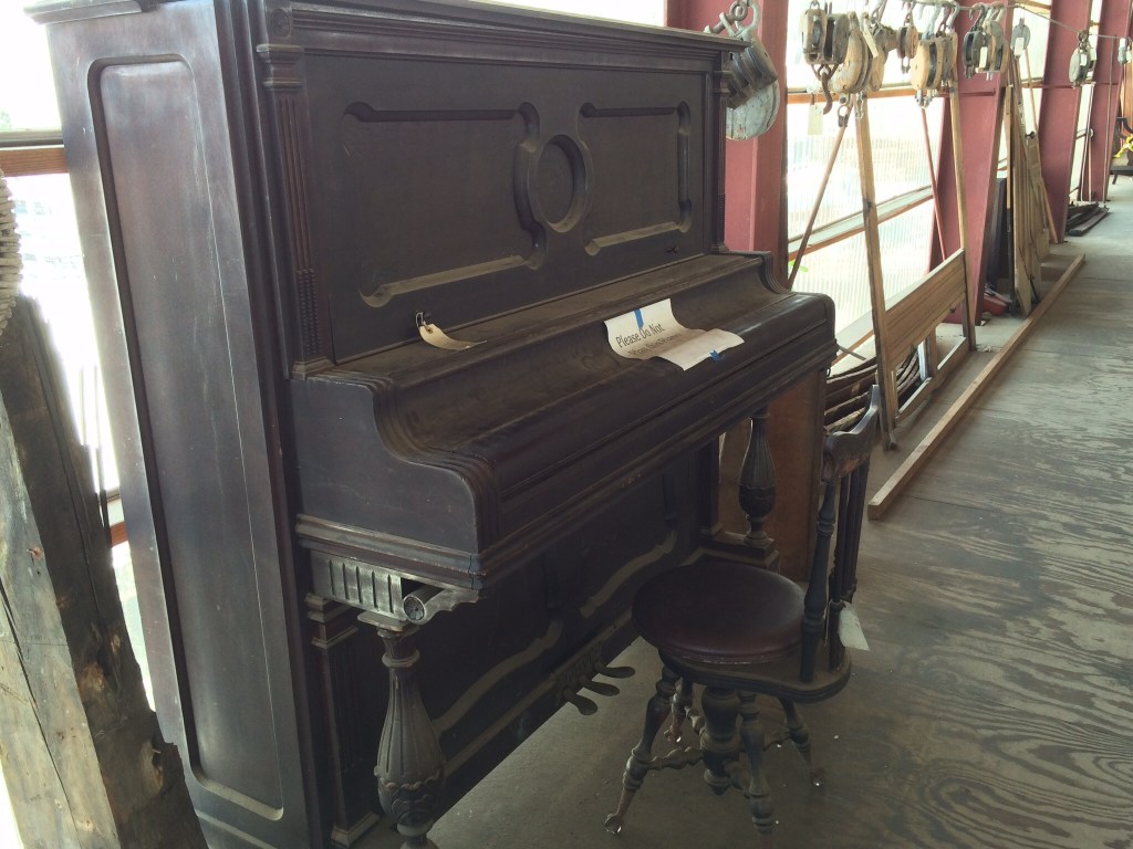 It even had a piano on it!! That would be interesting to play when you're heeling.