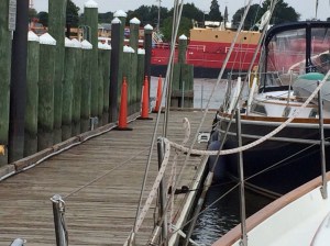 Day 2 in Chesapeake City - parked at the free dock watching the tankers transit the canal.