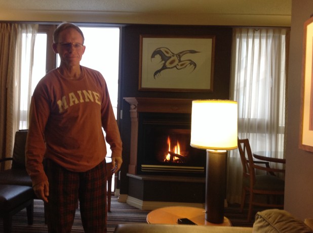 Every room has a fireplace, which comes in handy.